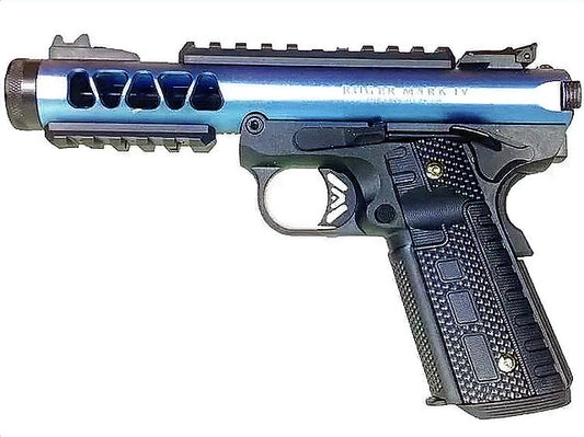 FCW x WE ギャラクシー 1911 GBBピストル ブラックフレーム - ブルー