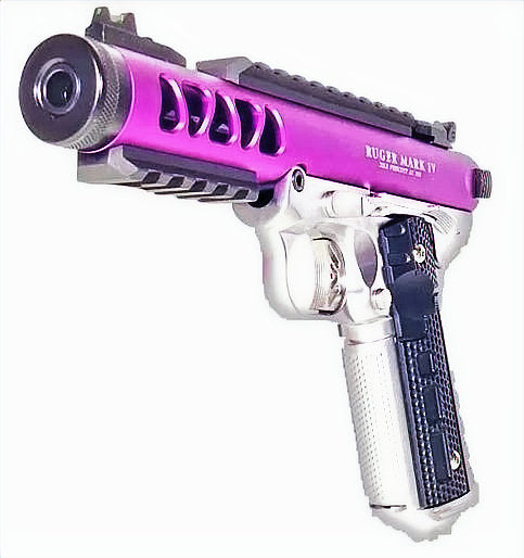 FCW x WE ラグスタイル 1911 ギャラクシー GBB ピストル - 紫
