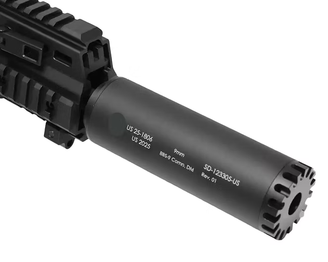 FCW BTスタイル MP5 / MP5K RBS SQD サプレッサー V2 (トレーサーセットアップ対応) - 全長: 17cm