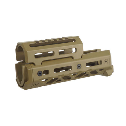 5KU ショート M-LOK ハンドガード GHK AK GBB エアソフトガン用 (5KU-404G) - タン/黄褐