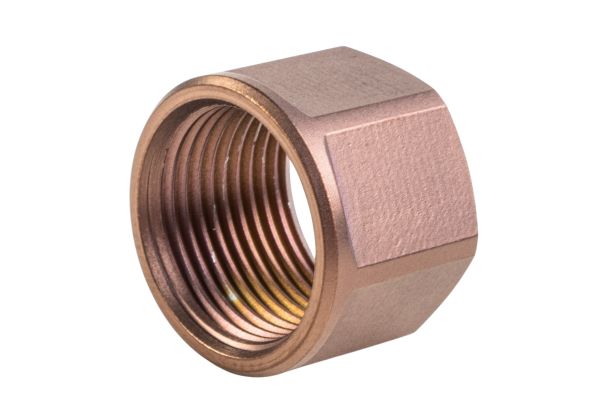 5KU スクリュー式バレルプロテクター（六角形） - 14mm 逆ネジ（ブラウン）
