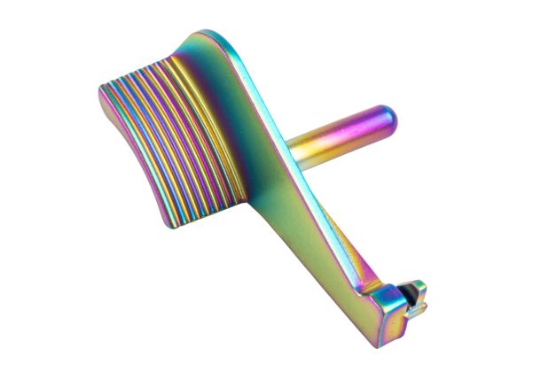 5KU Tokyo Marui ハイキャパ GBBスライドストップ サムレスト付き - レインボー