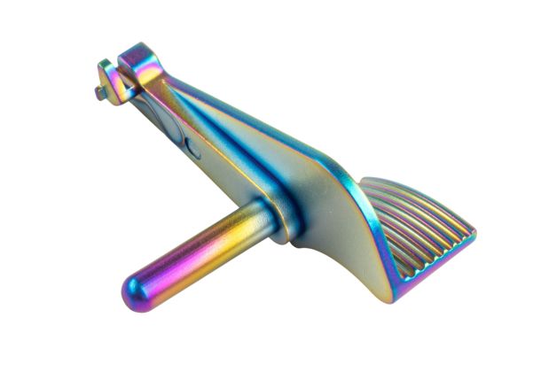 5KU Tokyo Marui ハイキャパ GBBスライドストップ サムレスト付き - レインボー