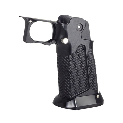 5KU CNC アルミグリップ Type.10 マルイ ハイレイヤー GBB Airsoft用 ( 5KU-GB-603 ) - ブラック