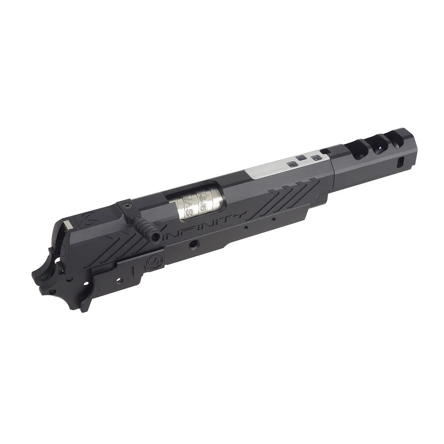 5KU CNC アルミ製 インフィニティ IMM スタイルキット マルイ HI-CAPA (GB-615) 用 - ブラック, 銀(ぎん)