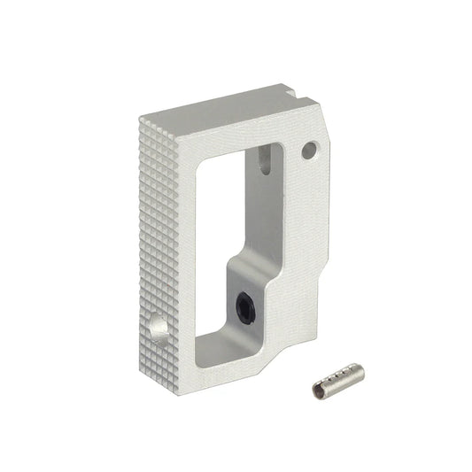 5KU アルミ ミディアムフラット アジャスタブルトリガー マルイ HI-CAPA GBB用 (5KU-GB-628) - 銀(ぎん)