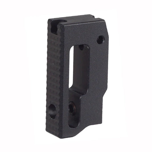 5KU アルミ製超ショートフラット調整式トリガー（Marui ハイキャパ GBB用）（GB-636--ブラック