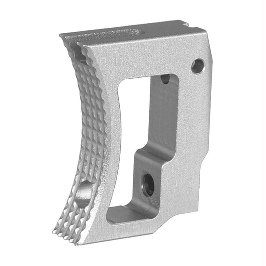 5KU アルミ製ロングカーブ調整可能トリガー Tokyo Marui ハイレイヤーGBB用  (GB-637) - 銀(ぎん)