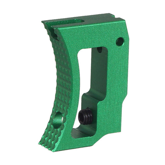 5KU アルミ製ミディアムカーブ調整式トリガー Tokyo Marui ハイレイヤーGBB用 5 (GB-638) - 緑