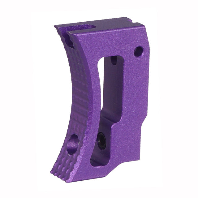 5KU アルミ製ショートカーブ調整可能トリガー（マルイ HI-CAPA GBB用）（GB-639）- 紫