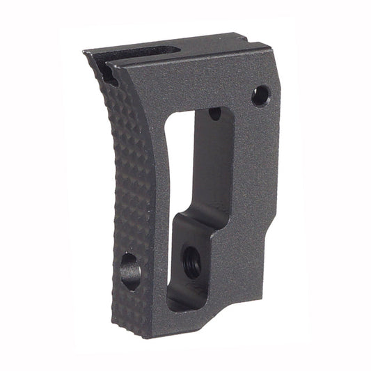 5KU アルミ製アッパーカーブ調整式トリガー（マルイ HI-CAPA GBB用）（GB-640）- ブラック