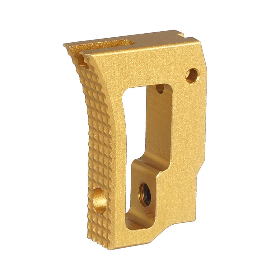 5KU アルミ製アッパーカーブ調整式トリガー（マルイ HI-CAPA GBB用）（GB-640）- 金(きん)