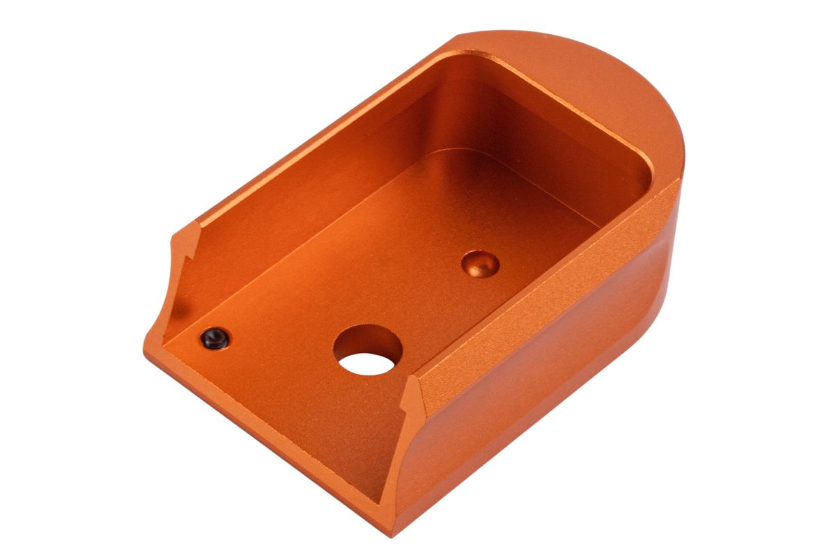 5KU KJ Shadow 2 GBB マガジンベース (アルミニウム / アルミ、タイプ1) - オレンジ