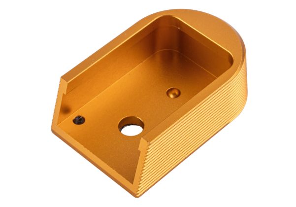 5KU KJ Shadow 2 GBB マガジンベース (アルミニウム / アルミ、タイプ2) - 金(きん)