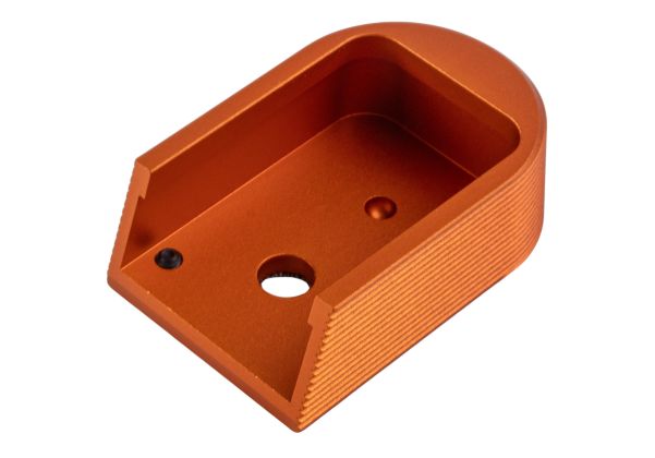 5KU KJ Shadow 2 GBB マガジンベース (アルミニウム / アルミ、タイプ2) - オレンジ