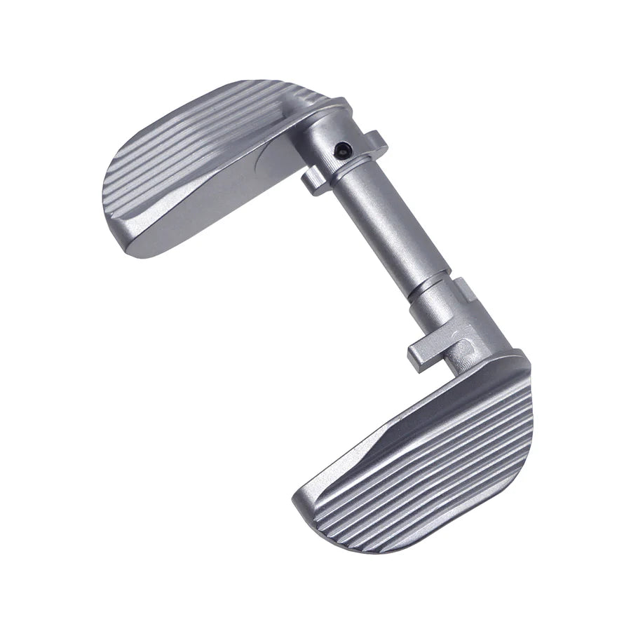 5KU ステンレスサムセーフティ タイプB KJW Shadow2 / TS2 GBB用 (GBSD2018) - 銀(ぎん)