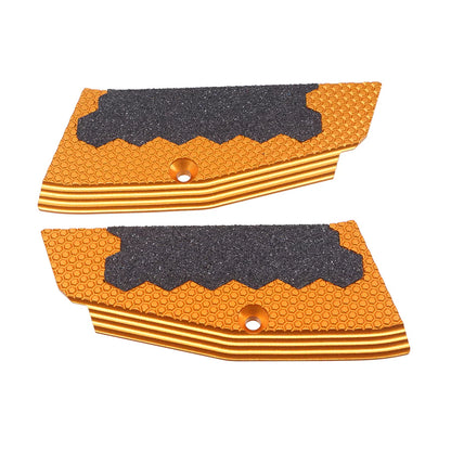 5KU CNCアルミショートグリップパネルとマグウェル（KJW/ASG Shadow2用、GBSD2028）- オレンジ