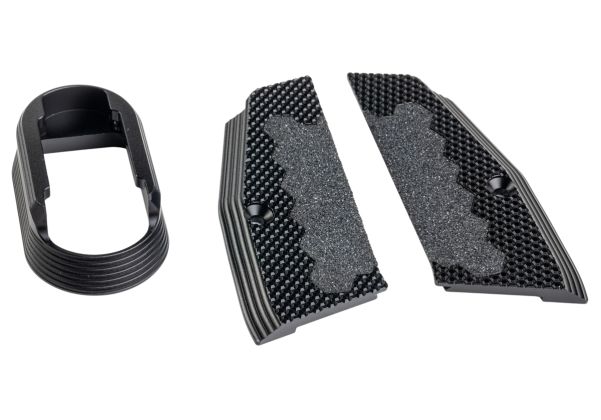 5KU KJ Works Shadow 2 GBB ショートグリッパネルとマグウェル（CNCアルミニウム / アルミ） - ブラック
