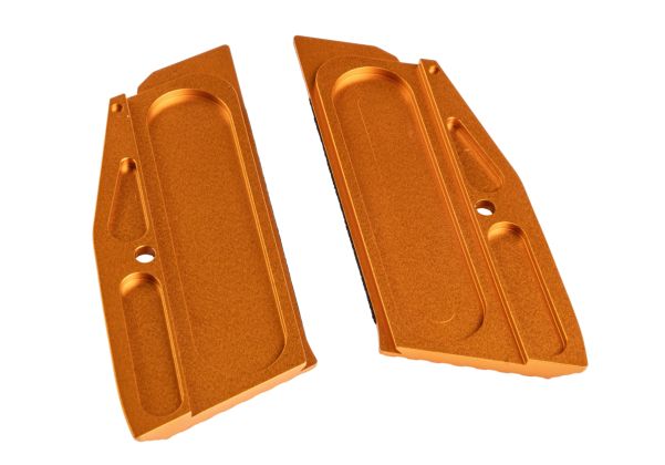 5KU KJ Works Shadow 2 GBB ショートグリッパネルとマグウェル（CNCアルミニウム / アルミ） - オレンジ
