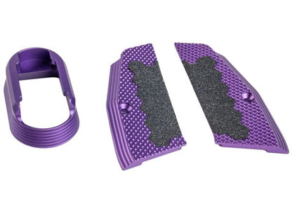 5KU KJ Works Shadow 2 GBB ショートグリッパネルとマグウェル（CNCアルミニウム / アルミ） - 紫
