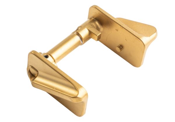 5KU KJ Shadow 2 / TS2 エアソフト ステンレス サムセーフティ (タイプ F) - 金(きん)