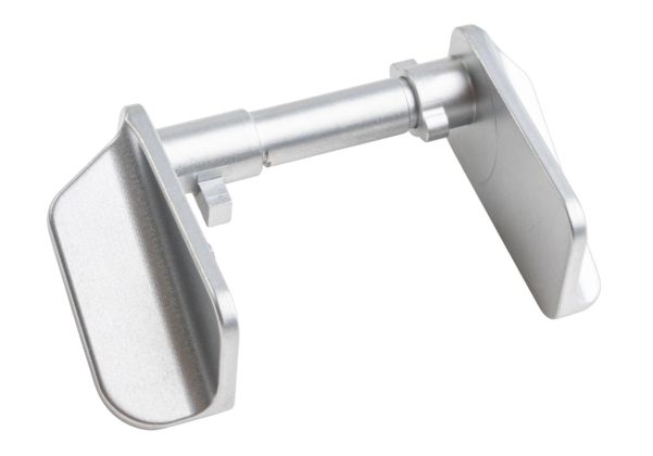 5KU KJ Shadow 2 / TS2 エアソフト ステンレス サムセーフティ (タイプ F) - 銀(ぎん)