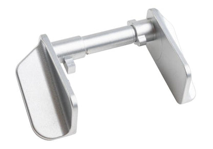 5KU KJ Shadow 2 / TS2 エアソフト ステンレス サムセーフティ (タイプ F) - 銀(ぎん)