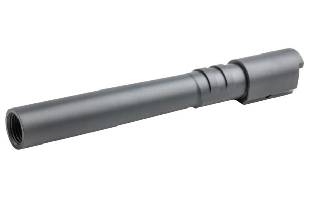 5KU KJ Shadow 2 (オレンジ) エアソフトガン ステンレスアウターバレル、ブッシング、プラグ - ブラック