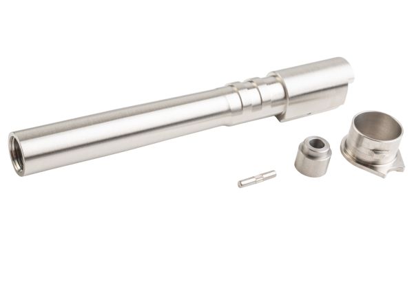 5KU KJ Shadow 2 (オレンジ) エアソフトガン ステンレスアウターバレル、ブッシング、プラグ - 銀(ぎん)
