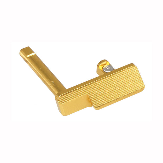 5KU アルミニウム / アルミ製ターゲットGBBスライドストップ KJW/ASG SHADOW 2 GBB用  (GBSD2037) - 金(きん)