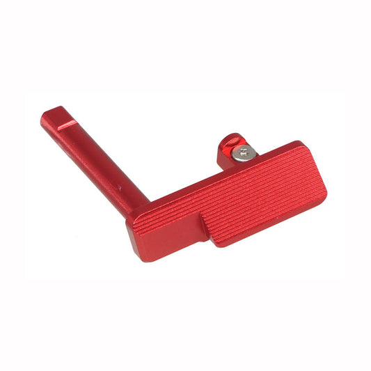 5KU アルミニウム / アルミ製ターゲットGBBスライドストップ KJW/ASG SHADOW 2 GBB用  (GBSD2037) - 赤