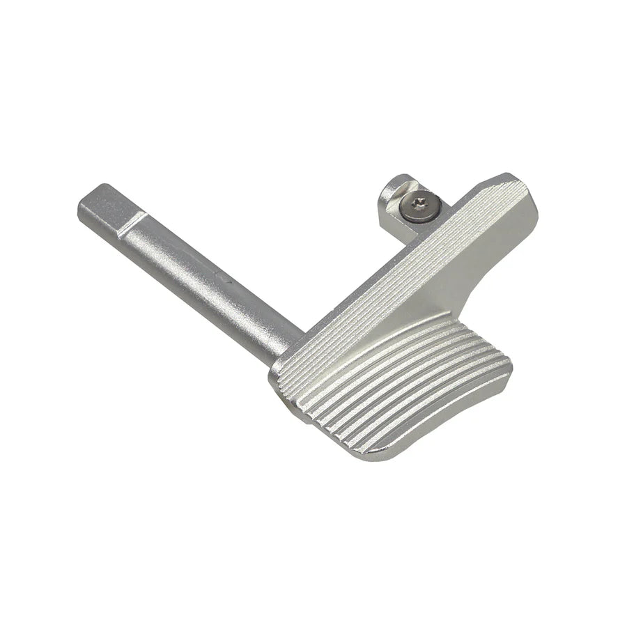 5KU アルミ製サムレストGBBスライドストップ KJW/ASG CZ SHADOW 2 GBB用 (5KU-GBSD2041) - 銀(ぎん)