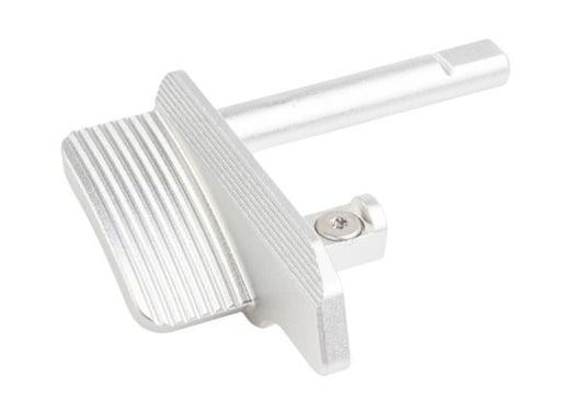 5KU KJ Works Shadow 2 / TS2 GBB サムレスト GBBスライドストップ (CNC アルミニウム / アルミ) - 銀(ぎん)
