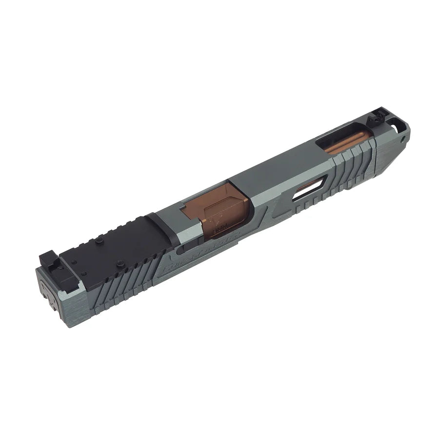 5KU CNCコンバットマスター バレリーナGBBスライド -グレー（マルイモデル17 Gen.5 MOS用）