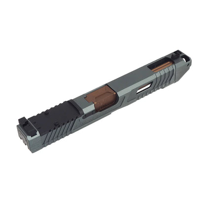5KU CNCコンバットマスター バレリーナGBBスライド -グレー（マルイモデル17 Gen.5 MOS用）