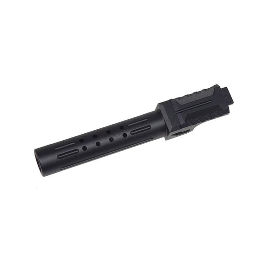 5KU BRA マルイ G19 Gen.3 GBB 用アルミバレル (5KU-GBTM19003) - ブラック