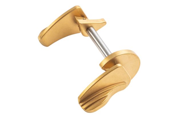 5KU SIG Sauer P320 M17、M18、XCarry GBB ステンレススチールセーフティ - 金(きん)