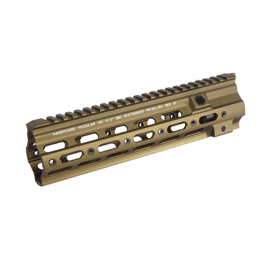 5KU 10.5インチ SMR タクティカルハンドガード VFC HK416 GBB エアソフトガン用 (5KU-255) - タン/黄褐-AIRSOFT GOGO エアガン・サバゲー用品通販