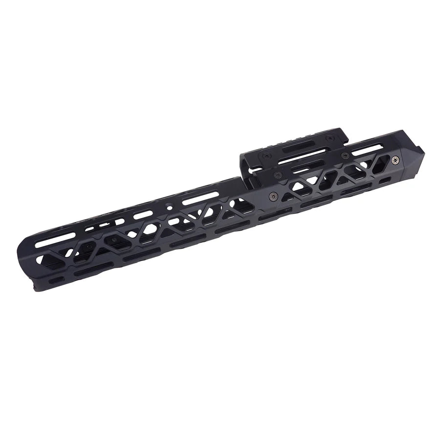 5KU 1U004 KPYK ロングハンドガード（ショートアッパー付き）CYMA AKシリーズ用（5KU-429C） - ブラック-AIRSOFT GOGO エアガン・サバゲー用品通販