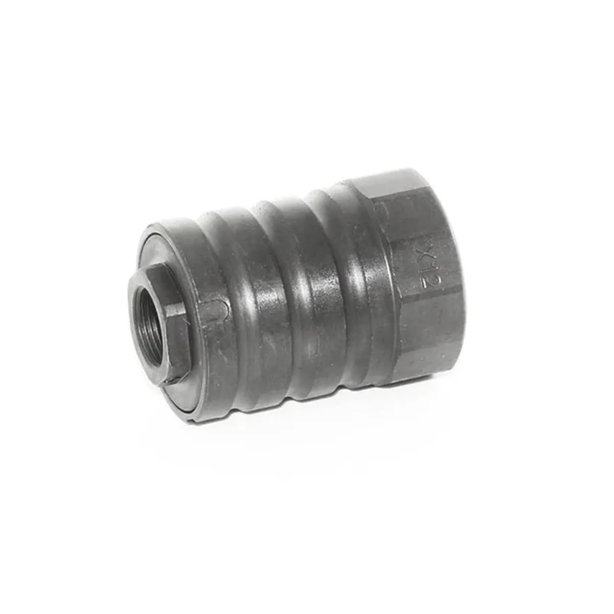 5KU 360 X12 AK マズルブレーキ ブラストシールド付き (14mm+) (5KU-338) - ブラック-AIRSOFT GOGO エアガン・サバゲー用品通販