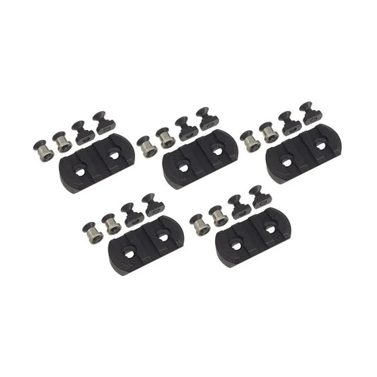 5KU 3スロットレールセクション（M-LokおよびKeyMod用）（5KU-245） - ブラック-AIRSOFT GOGO エアガン・サバゲー用品通販