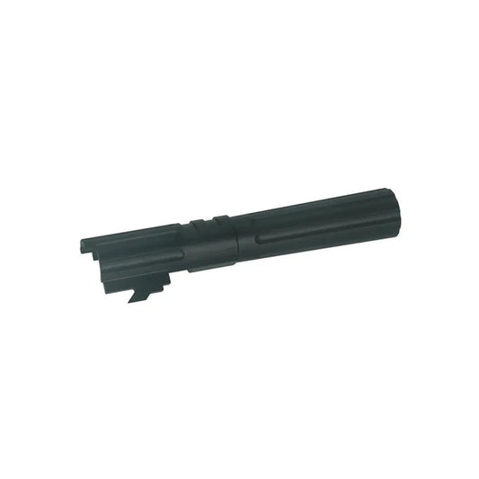 5KU 4.3インチ アルミ スレッドアウターバレル マルイ ハイキャパ 4.3 エアソフトガン用 (GB-549) - ブラック-AIRSOFT GOGO エアガン・サバゲー用品通販