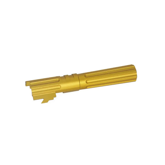 5KU 4.3インチ アルミ スレッドアウターバレル マルイ ハイキャパ 4.3 エアソフトガン用 (GB-549) - ゴールド-AIRSOFT GOGO エアガン・サバゲー用品通販