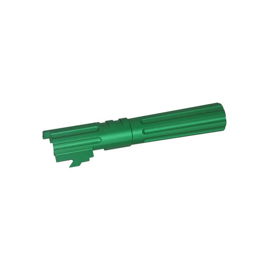 5KU 4.3インチ アルミ スレッドアウターバレル マルイ ハイキャパ 4.3 エアソフトガン用 (GB-549) -みどり-AIRSOFT GOGO エアガン・サバゲー用品通販