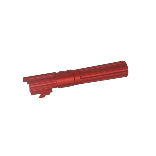 5KU 4.3インチ アルミ スレッドアウターバレル マルイ ハイキャパ 4.3 エアソフトガン用 (GB-549) - レッド-AIRSOFT GOGO エアガン・サバゲー用品通販