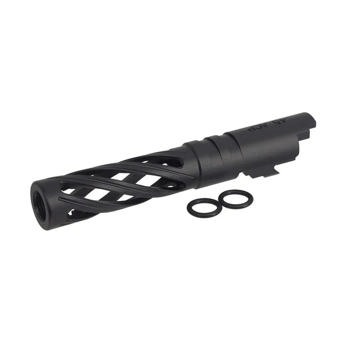 5KU 4.3インチ アルミ中空アウターバレル マルイ ハイキャパ エアソフトガン用 (5KU-GB-558) - ブラック-AIRSOFT GOGO エアガン・サバゲー用品通販