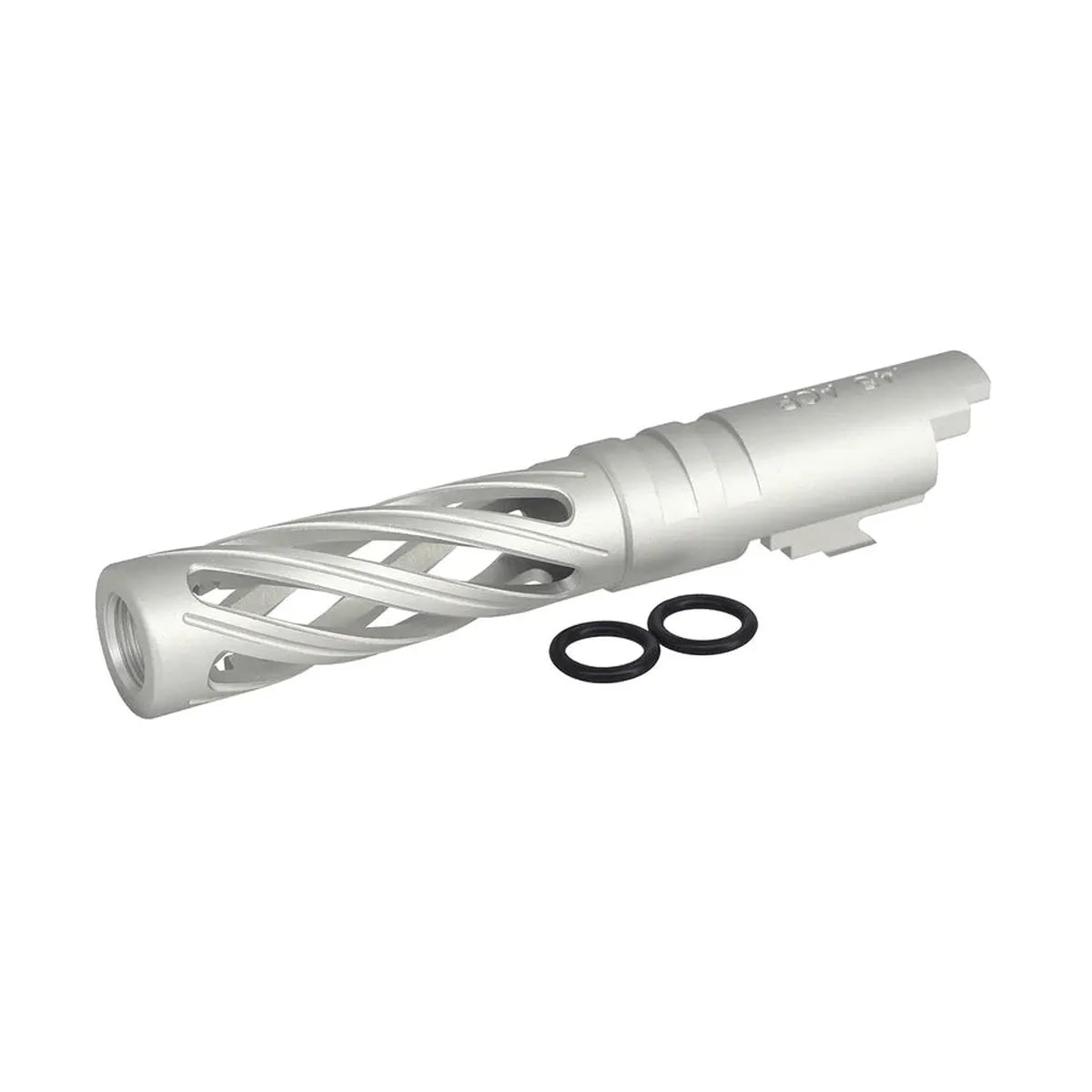5KU 4.3インチ アルミ中空アウターバレル マルイ ハイキャパ エアソフトガン用 (5KU-GB-558) - シルバー-AIRSOFT GOGO エアガン・サバゲー用品通販