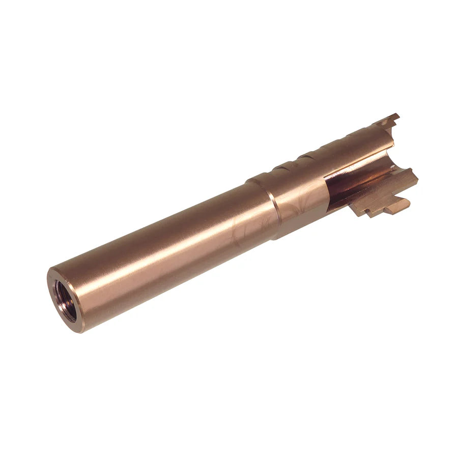 5KU 4.3インチ Infinity SVP ステンレスバレル .45ACP Tokyo Marui ハイレイヤー GBB (GB-606)用 - ブロンズ-AIRSOFT GOGO エアガン・サバゲー用品通販