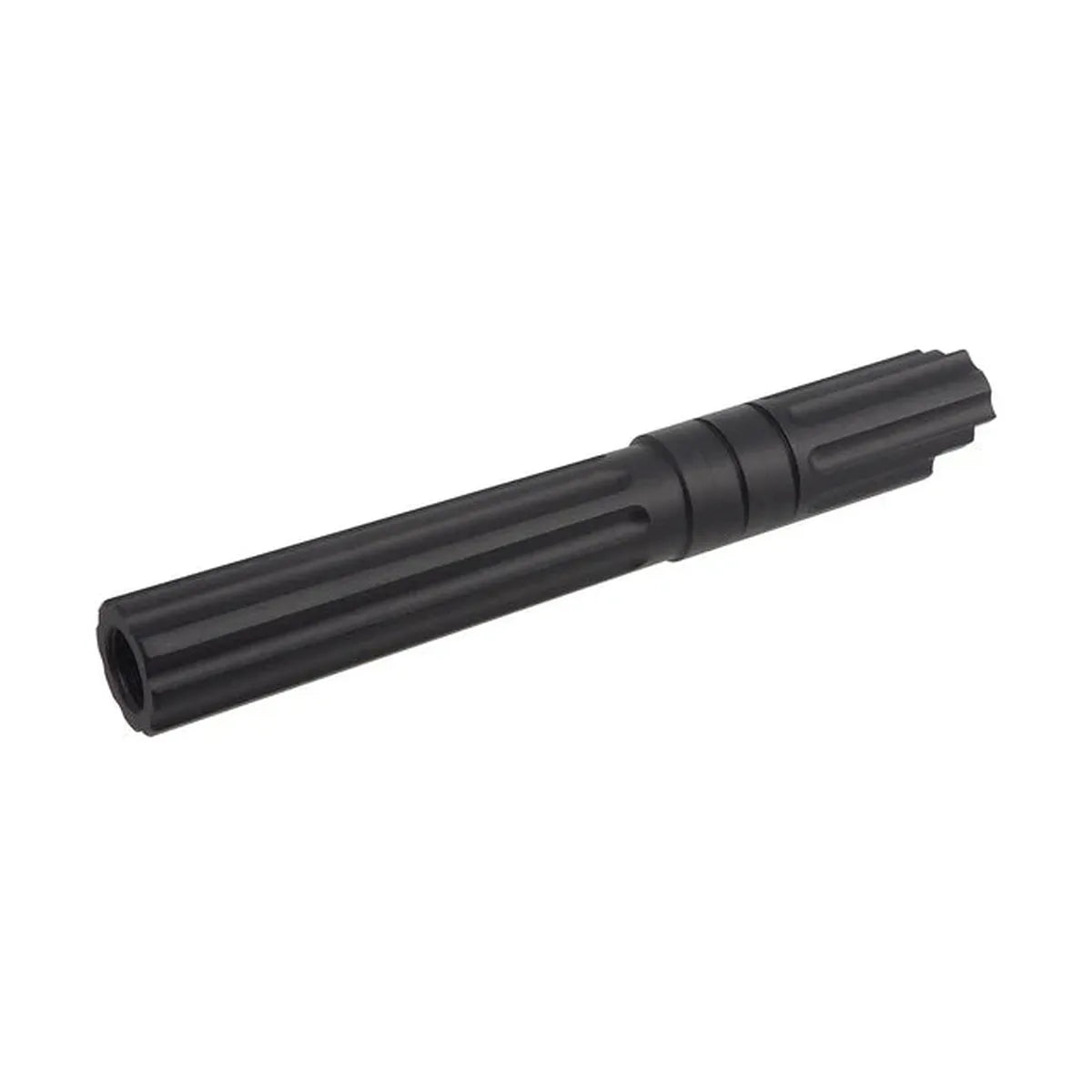 5KU 5.1インチ アルミ スレッドアウターバレル マルイ ハイキャパ 5.1 エアソフトガン用 (GB-547) - ブラック-AIRSOFT GOGO エアガン・サバゲー用品通販