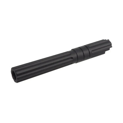 5KU 5.1インチ アルミ スレッドアウターバレル マルイ ハイキャパ 5.1 エアソフトガン用 (GB-547) - ブラック-AIRSOFT GOGO エアガン・サバゲー用品通販